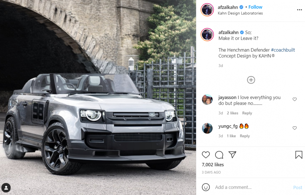 Henchman Defender Coachbuilt Concept Design 