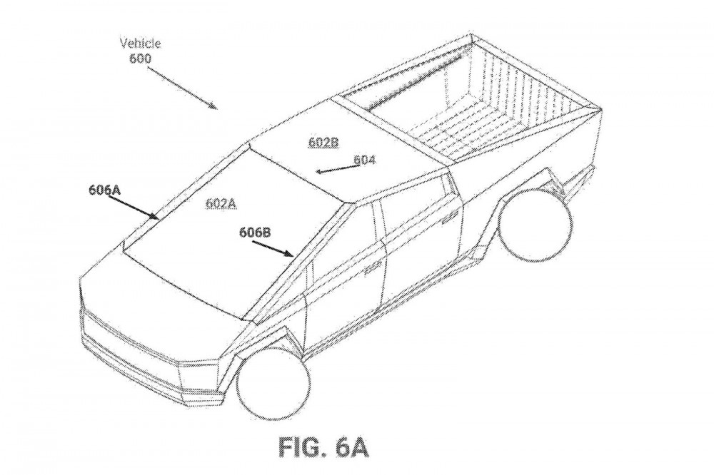  Tesla Cybertruck Drawings Glass Dashboard