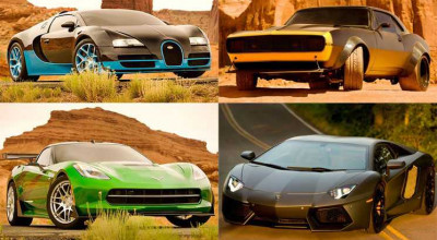 Bugatti Vitesse and Corvette Stingray receive by one role in Transformers 4! - Photo