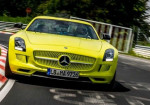 Mercedes-Benz SLS AMG EV-the fastest electrical model on the Nurburgring circuit - Photo