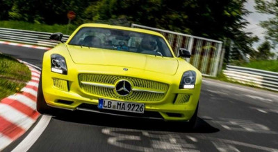 Mercedes-Benz SLS AMG EV-the fastest electrical model on the Nurburgring circuit - Photo