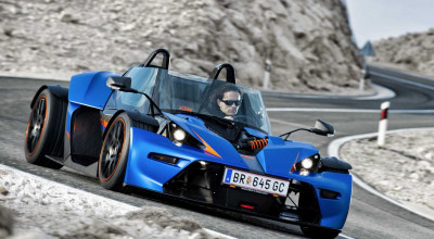 Car-motorcycle KTM X-Bow gets doors and the windscreen. - Photo