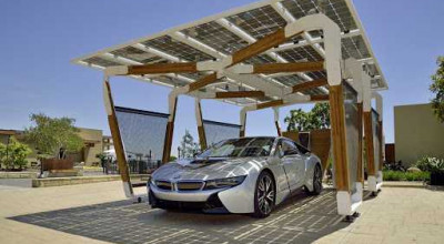 BMW has created a Division Designworks USA garage with solar panels! - Photo