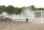 Ken Block plays football with Footkhana! - Photo
