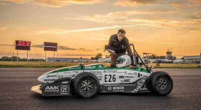 German students broke the record for the sprint from 0 to 100 km / h with an electric sportcar! - Photo