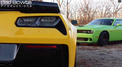 Fight of Titans: Charger SRT Hellcat vs Corvette Z06 vs Mustang Shelby GT500! - Photo