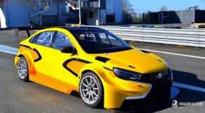 Lada Vesta WTCC tested on a circuit in France! - Photo