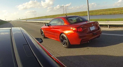 The best EV Tesla Model S P85D versus BMW M4 Convertible! (VIDEO) - Photo