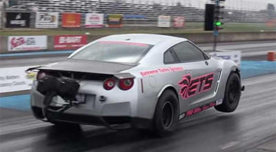 Nissan GT-R modified by the ETS broke a world Drag Racing record! (VIDEO) - Photo