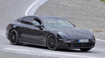 Spy photos!   <span style='background: #ff0000'>Porsche</span> tests the new generation of Panamera. - Photo