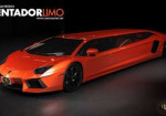 Bizarre Lamborghini Aventador Limousine with four doors ! - Photo