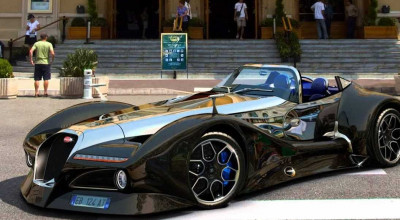 The Bugatti 12.4 Atlantique Grand Sport Concept Car signed by Alan Guerzoni - Photo