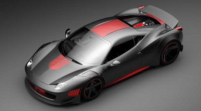 Gray Design Ferrari 458 Curseive Concept Car! - Photo
