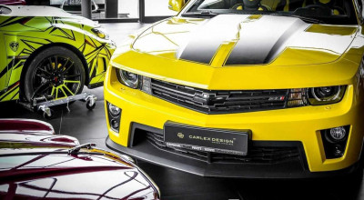 Goodbye, plastics, welcome, leather: Camaro ZL1, with Carlex Design interior - Photo