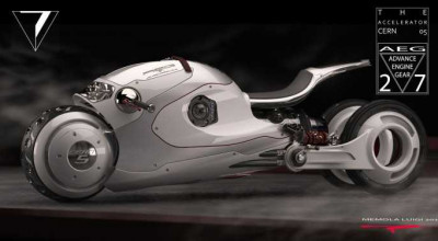 CERN 05 project is a race coming from the future, including motor jet bicycles. - Photo