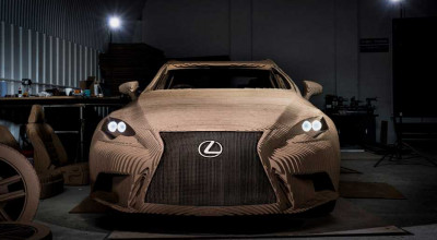 <span style='background: #ff0000'>Lexus</span> Made a Drivable Origami Car! - Photo