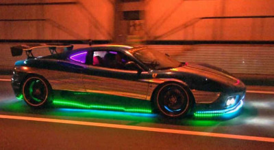 A guy turned his Ferrari 360 Modena into Christmas tree. And doesn’t regret it! (VIDEO) - Photo