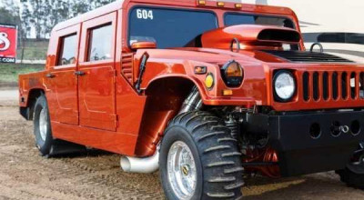 Hummer H1 dragster with 2,600 horsepower? Well, why not? (VIDEO) - Photo