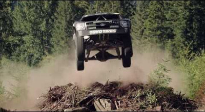 BJ Baldwin Does Stunts in an 800 HP Trophy Truck! - Photo