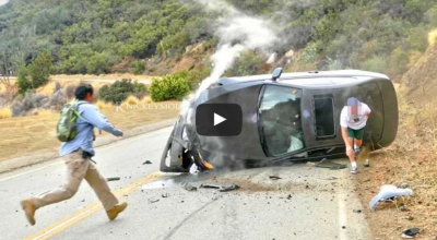 Spectacular BMW Crash Filmed in 4K Ultra HD. - Photo