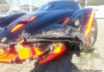 A 3 Million Dollar Ferrari hit by a Barrier - Photo
