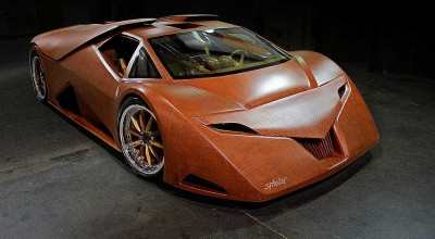 All-Wooden Supercar - Looks Ridiculous - Photo