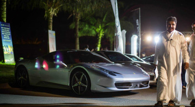 Supercar Showoff at Cars & Coffee Event in Saudi Arabia. - Photo