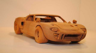 Wooden Hand-Carved Life-Size Jaguar E-Type Toy Can Be Yours For $20k. - Photo