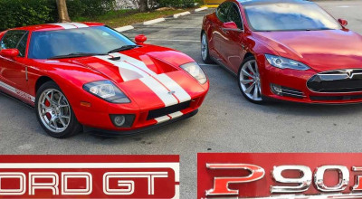 An Electric Car Beats A Ford GT! - Photo