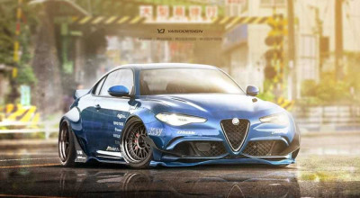 Wicked Rocket Bunny Rendering For Alfa Romeo Giulia - Photo