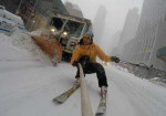 What To Do During A Blizzard? Snowboard Of Course! - Photo