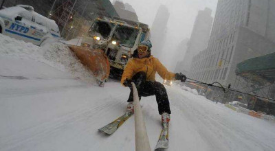 What To Do During A Blizzard? Snowboard Of Course! - Photo
