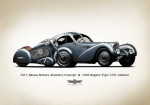 Atlantico Concept - A Bike Inspired By Bugatti 57SC Atlantic - Photo