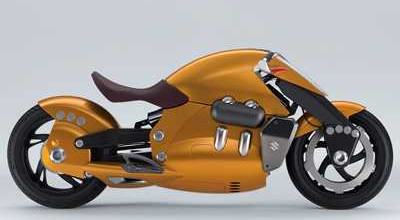 The <span style='background: #ff0000'>Suzuki</span> Biplane Bike Concept Lets You Ride With The Wind - Photo