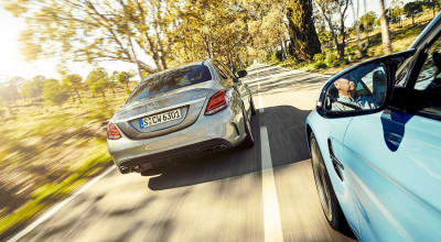 Mercedes Benz C63 AMG S challenges the BMW M3 to a test. - Photo