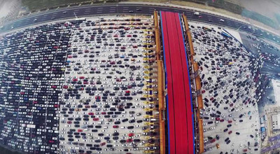 See what a real traffic jam in China looks like (VIDEO) - Photo