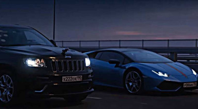 TEST DRIVE. Jeep SRT8 vs Lamborghini Huracan! - Photo