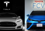 Tesla vs Toyota - Electric Power vs Hydrogen Power - Photo