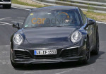 The new Porsche 911 Facelift driving freely on Nurburgring - Photo