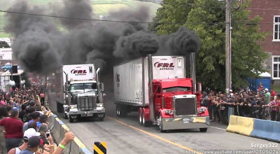 They are drag racing What? You gotta see this incredible video. - Photo