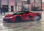 This guy thinks it was a good idea to shoot the target from a Ferrari which makes doughnuts. (VIDEO) - Photo