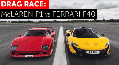 McLaren P1 Vs <span style='background: #ff0000'>Ferrari</span> <span style='background: #ff0000'>F40</span>: Drag Race Between Two Decades of Engineering - Photo