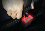 Skoda’s Patented Illuminated Seatbelt Buckles. - Photo