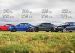 Rock’n’roll cars: Mustang Ecoboost Vs Subaru WRX Vs Volkswagen GLI Vs Honda Accord. Adrenaline, Speed, and Turbo Power on One Track - Photo