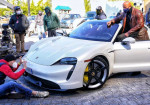 The Powerful Porsche Taycan Is No Fit For The Rock - Photo