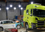 Scania Truck Sacrificed In The Name Of Safety Research - Photo