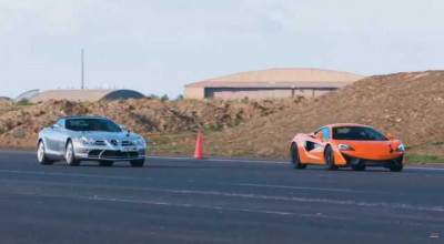 Drag Race: Mercedes SLR McLaren Vs. McLaren 540C: Ten Years Apart Of Development - Photo