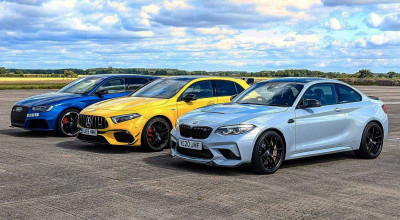 Drag Race: BMW M2 CS Vs. Audi RS3 Vs. Mercedes-AMG A45 S - Photo