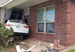 A Guy Drove His Car Into A House. On a Sunday. What a weekend! - Photo