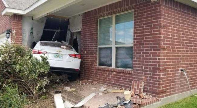 A Guy Drove His Car Into A House. On a Sunday. What a weekend! - Photo
